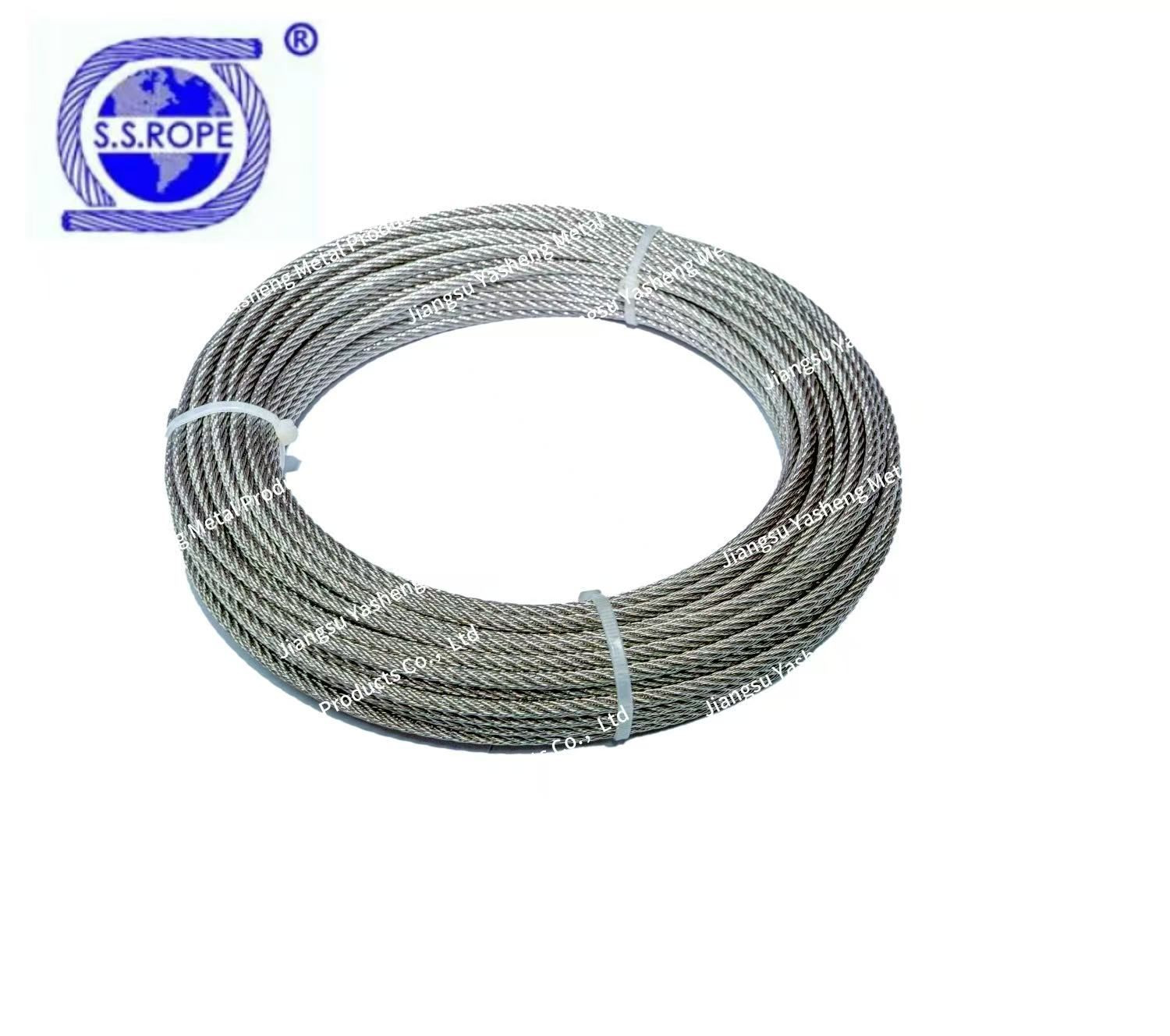 Buy 19*7 (iso) 18x7-fc High-tensile Ungalvanized Steel Wire Rope 20mm ...
