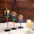 Import High Candlestick Holder Pink Color Glass Candleholder Festival Celebrate Use Candle Stick Home Decoration from China