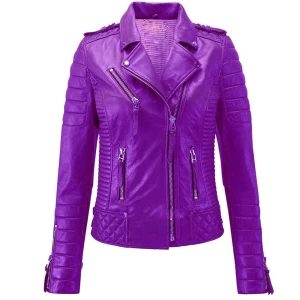 Plus size professional leather jacket for women's