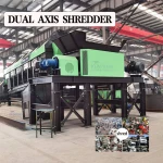 Full Automatic Waste Shoes Leather Fabric Shredding Machine Textile Cloth Shredder for Garment Scrap Recycling Factory