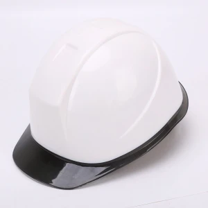 CE En149/ANSI Z87.1 Class E Hard Hat with Transparent Brim ABS Safety Helmet