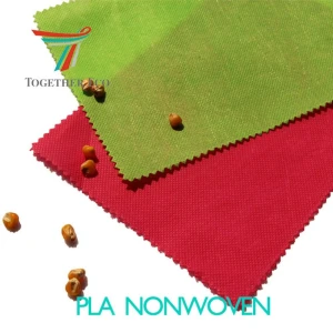 planet-friendly Corn fiber filament PLA non woven fabric 80gsm for bag