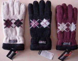 New Style Winter Windproof Gloves Jacquard Gloves/Mittens