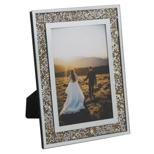 Modern glass photo frame sparkling pink photo frame,glitter photo frame,glamour frame desktop ornament094-209494