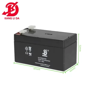 kanglida battery 12v 1.3ah lead acid battery storage battery 12v battery