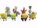 Good quality spongebob vinyl figurine toys for chocolate surprise egg