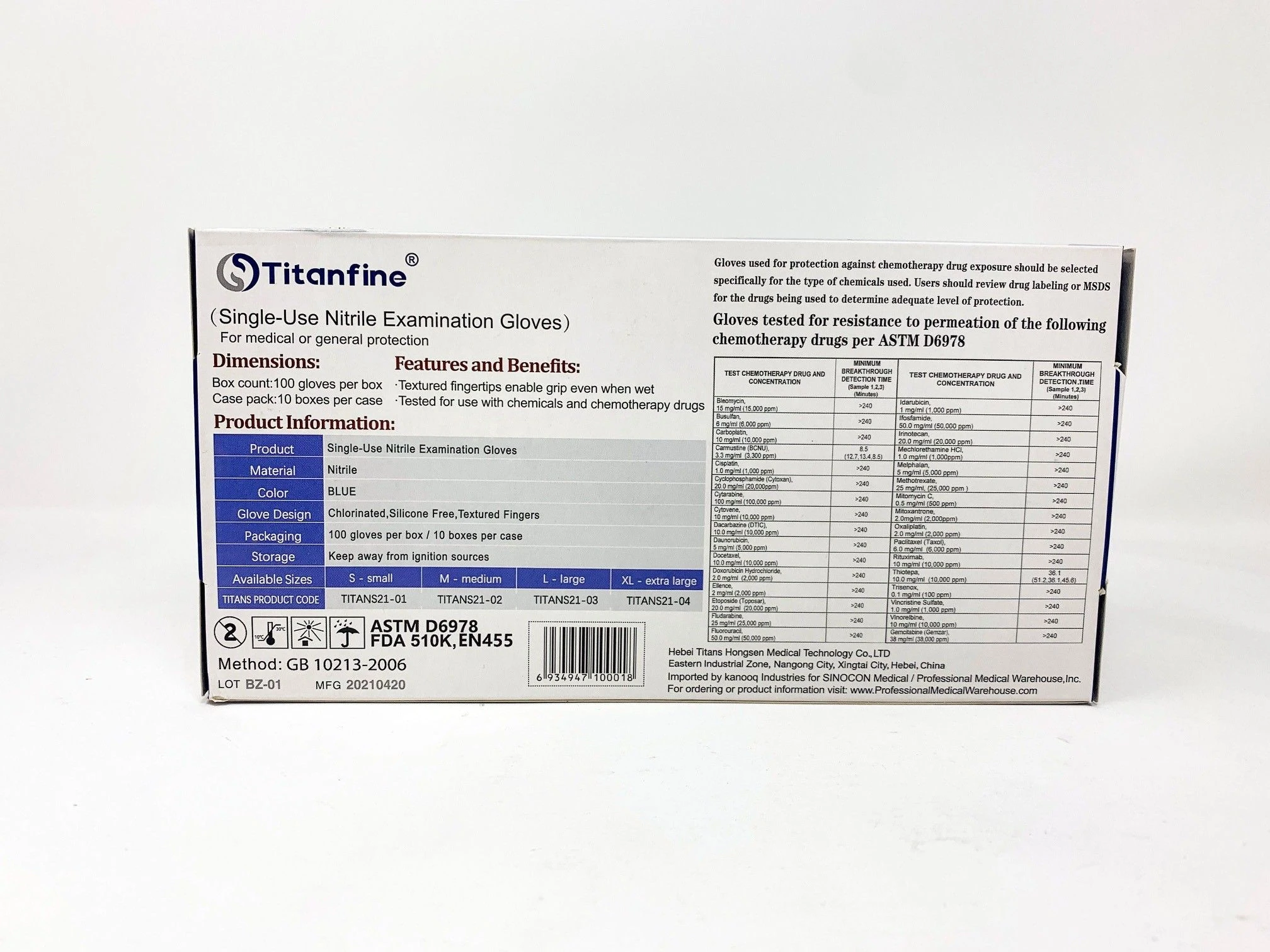 Buy Nitrile Exam Gloves from Professional Medical Warehouse Inc, USA