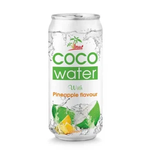 Free Sample Coconut water with Pineapple flavour OEM Brand High Quality Supplier natural ingredients Low-Salt in Vietnam