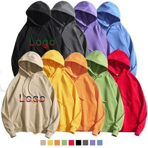 High quality large size clothing wholesale hoodie men's blank sweater LOGO custom pullover
