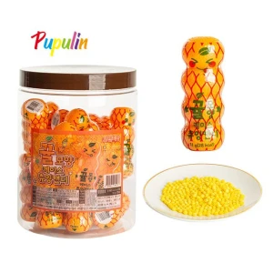 Wholesale Halal Orange Calabash Shaped Gummy Candies Fruit-Flavored Sweets Wholesale Sweets