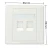 Import 1 2 4 port  face plate  CAT6 RJ45 Wall outlet UnShielded Faceplate from China