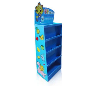 1-7 layers cardboard display racks for supermarket promotion shop display fixtures point of sale display showcase