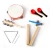 Import 10 types Orff percussion instruments wooden musical toys for kids from China