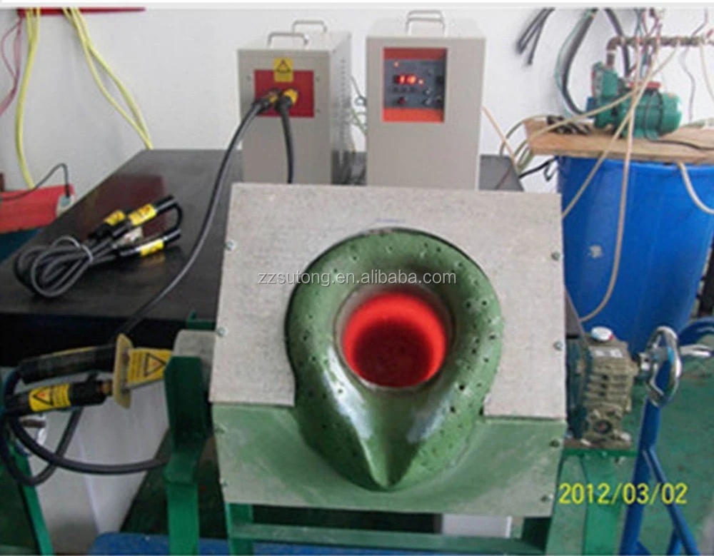 100kg Mini Medium Frequency Melting Induction Copper Furnace