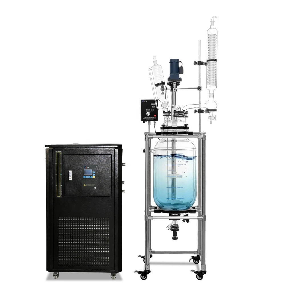 100L Jacketed Chemical Glass Reactor