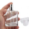 100ml Clear and black luxury Containers And Packaging Unique Square Glass Perfume Bottle