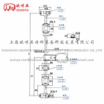 107226BM Cargo Lorry Door Lock Gear / Semi Truck Body Parts/Refrigerator Freezer Truck Door Lock Gear