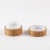 Import 10g empty recycled bamboo cosmetic jars wooden face cream jar from China
