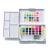 Import 12 24 36 48 Colors Portable Artist  Watercolor Paints Pigment Cake Half Pans Foldable Tin Box Solid Water Color Paint Set Kit from China