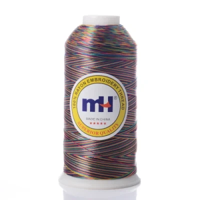 120/2 120d/2 Variegated 100% Viscose Rayon Embroidery Thread