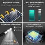 120w High brightness Road Project Lighting outdoor Solar led street light