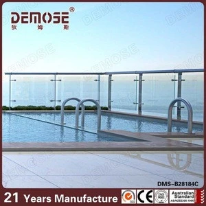 12mm tempered swimming pool glass fence cost