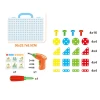132PCS intelligence toys building block education toy screw spacer plastic assembly 3D puzzle toys