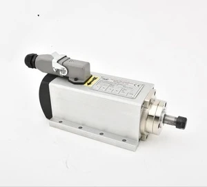 1.5 kw ER11 High Speed Square Air Cooled Spindle Motor For CNC Router Machine Tool Spindle