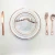 Import 150 Pieces Disposable Rose Gold Dinnerware Set from China