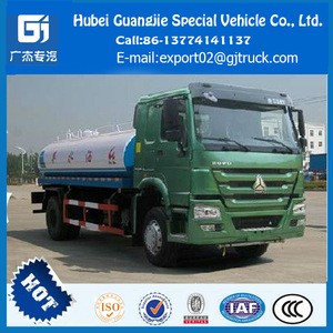 15000L 266HP Sinotruk Howo Watering Cart/watering tanker cart/water wagon/water tank truck/water browser/HOWO water sprinkler