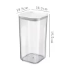 1.55L square clear airtight food storage container with lid