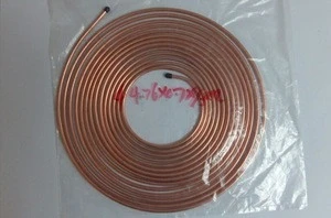 15m pancake coil copper coated steel pipe 4.76mm*0.7mm