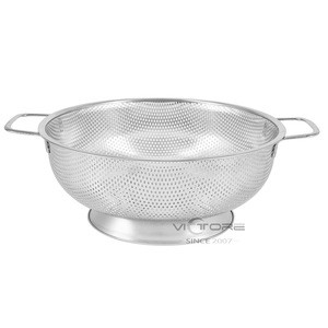 1.5qt to 10qt Kitchen Strainer Colander pasta strainer  With Handle and Legs