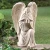 Import 16 inch - White Resin Angel Statue - Religious Garden Statue Remembrance Memorial Guardian Angel from China