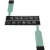 1*6 key matrix keypad customized waterproofing Membrane Switch keyboard with 3M adhesive