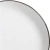 16-pc Rockaway Round Stoneware Dinnerware Set Service for 4 Matte White/Gold Rim