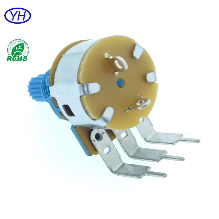 16mm plastic shaft  Customized  Carbon Film 5k  50k 500k vertical  Rotary Potentiometer with Switch