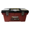 19-inch Tool Box, Plastic Tool Box with Removable Tray and Organizers Including Three Small Parts Boxes