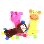1pcs Cute Pet Dog Toys Chew Squeaker Animals Pet Sound Interactive Toy Plush Puppy Honking For Dogs Cat Chew Squeak Toy New