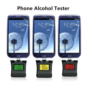2 in 1 portable alcohol tester both for Apple and Android mobile phone