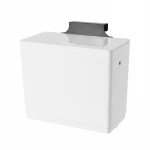 2 in 1 post mounted waste bins toilet garbage plastic small hanging kitchen trash can with lid