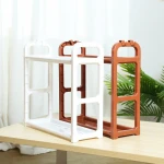 2 Layers Detachable Kitchen Storage Containers Spices Jar Bottle Storage Rack Kitchen Storage Organizer Shelves