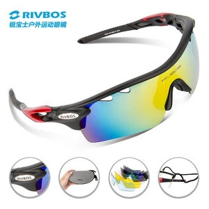 2016 PC/TR90 cycling glasses bike sports eyewear with silicone nose pad