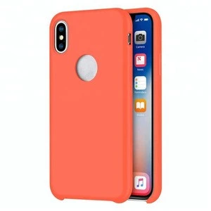2018 Luxury Wholesale Custom Liquid Silicone Shockproof Mobile Accessories Back Covers Cell Phone Case For Iphone X 10 Case