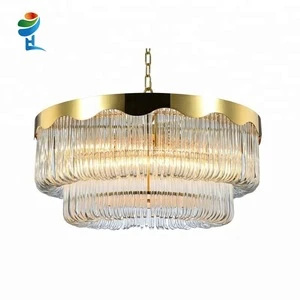 2018 new product luxury brass+glass bar chandelier B