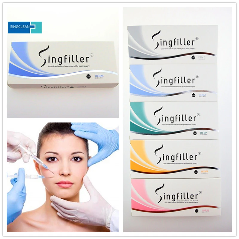 2018 new products Singfiller injectable acido hialuronico dermal filler for plastic surgery