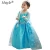 Import 2019 Elsa Frozen Dress For Girl Dress Up Elsa Princess Dress With Snowflake Frozen Movie Cosplay Costume SU069 from China