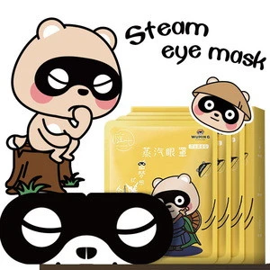 2020 Cute Dark Circles Steam Eye Mask Sleep Self Heating Heated Eye Masks