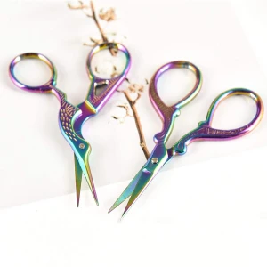 2020 Embroidery Scissors Stainless Steel Sharp Stork Scissors for Sewing Crafting Art Work Threading Needlework DIY Tools