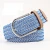 2020 New brown Braided Stretch Waist Belt Fabric Polyester Elastic Belt Men Woven Belt